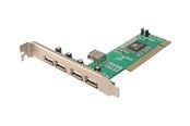 Controller - LogiLink PCI-kort USB 2.0 4 +1 port - USB-adapter - PC0028