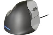 Mus - Ergonomic Solutions Evoluent Vertical Mouse 4 - Ergonomisk mus - Optic - 6 knappar - Grå - 440-VM04