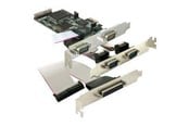 Nätverkskort (adaptrar osv.) - Sunix PCI Express card 4 x serial 1x par - SX-117B