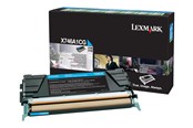 Skrivartillbehör-bläck-toner - Lexmark X746A1CG - Cyan toner - Tonerkassett Blå - X746A1CG