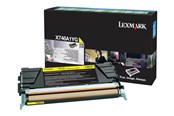 Skrivartillbehör-bläck-toner - Lexmark X746A1YG- Yellow toner - Tonerkassett Yellow - X746A1YG