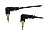 Ljudkabel - StarTech.com Slim 3.5mm Right Angle Stereo Audio Cabl - MU1MMS2RA