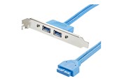 USB-kabel - StarTech.com 2 Port USB 3.0 A Female Slot Plate Adapt - USB3SPLATE