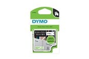 Papper, Fotopapper & Etiketter - DYMO D1 tejp Permanent Polyester 12 mm x 5.5 m kassett, svart på vit - S0718060