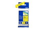 Papper, Fotopapper & Etiketter - Brother TZE651 / TZe-651 Black on Yellow Ribbon (24mm x 8m) - TZE651
