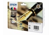 Skrivartillbehör-bläck-toner - Epson 16 Ink Cartridge Multi - CMYK - C13T16264010