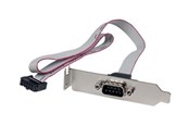 Parallel-seriel-kabel - StarTech.com 1 Port 16in DB9 Serial Port Bracket to 10 Pin Header - Low Profile - seriell panel - PLATE9M16LP
