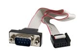 Parallel-seriel-kabel - StarTech.com 9 Pin Serial Male to 10 Pin Motherboard Header Panel Mount Cable - seriell kabel - PNL9M16