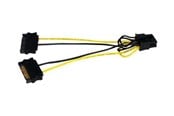 Strömkabel (intern) - StarTech.com SATA Power to 8 Pin PCI Express Video Card Power Cable Adapter - SATPCIEX8ADP