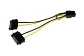 Strömkabel (intern) - StarTech.com SATA Power to 6 Pin PCI Express Video Card Power Cable Adapter - SATPCIEXADAP