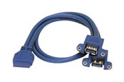 USB-kabel - StarTech.com 2 Port Panel Mount USB 3.0 Cable - USB A - USB3SPNLAFHD
