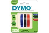 Papper, Fotopapper & Etiketter - DYMO ® Embosser Tape 9mm x 3m Red + Blue + Black 3-Blister - S0847750