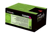 Skrivartillbehör-bläck-toner - Lexmark 70C2HM0 / 702HM Magenta Return Program Toner - Tonerkassett Magenta - 70C2HM0