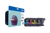 Skrivartillbehör-bläck-toner - Brother LC123VALBP / LC 123VALBP 4-Pack High Capacity - Bläckpatron Blå - LC123VALBPDR