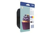 Skrivartillbehör-bläck-toner - Brother LC123RBWBP / LC 123RBWBP 3-Pack Ink - Bläckpatron Blå - LC123RBWBPDR
