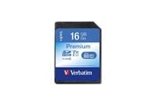 Flashram & USB Flash Drives - Verbatim - flash-minneskort - 16 GB - SDHC - 43962