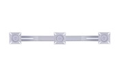 Väggfäste, AV-Möbel - Multibrackets M Public Display Stand Triple Screen Mount 10"-24" Silver - Max - recommended for - 7350022736351