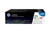 Skrivartillbehör-bläck-toner - HP 125A / CF373AM 3-Pack Toner - Tonerkassett Färg (cyan, magenta, gul) - CF373AM