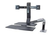 Monitorfäste - Ergotron WorkFit-A Dual with Worksurface+ - ställ - 24-316-026
