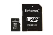 Flashram & USB Flash Drives - Intenso Class 10 - flash-minneskort - 4 GB - mic - 3413450
