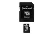 Flashram & USB Flash Drives - Intenso Class 10 - flash-minneskort - 4 GB - mic - 3413450