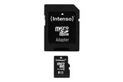 Flashram & USB Flash Drives - Intenso Class 10 - flash-minneskort - 8 GB - mic - 3413460