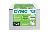 Papper, Fotopapper & Etiketter - DYMO LabelWriter Stora originaletiketter/namnskyltar | 54 mm x 101 mm | 12 rullar om 220 (2640 etiketter) - S0722420