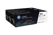 Skrivartillbehör-bläck-toner - HP 305A / CF370AM 3-Pack - Tonerkassett Blå - CF370AM