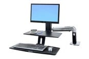 Monitorfäste - Ergotron WorkFit-A with Suspended Keyboard, Singl - 24-390-026