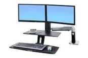 Monitorfäste - Ergotron WorkFit-A with Suspended Keyboard, Dual - 24-392-026