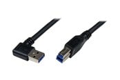 USB-kabel - StarTech.com SuperSpeed USB 3.0 Cable - Right Angle A - USB3SAB1MRA