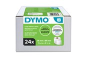 Papper, Fotopapper & Etiketter - DYMO LabelWriter stora adressoriginaletiketter | 36 mm x 89 mm | 24 rullar med 130 etiketter (3120 etiketter) - S0722390