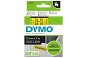 Papper, Fotopapper & Etiketter - DYMO D1-originaletiketter | Svart text på gul tejp | 12 mm × 7 m - S0720580