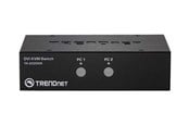 KVM switch - TRENDnet TK 222DVK - omkopplare för tangentbord/v - TK-222DVK
