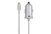 Tablet - Adapters & Chargers - Bandridge Sinox 12V billaddare med Lightning+MFI-chip 2.4A - 1m - Vit - SXI791MFI