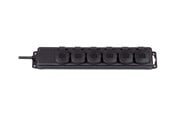 Strömkabel (extern) - Brennenstuhl Extension socket IP44 6-way black 2m H07RN-F 3G1.5 - 1159970