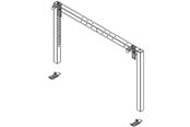 Väggfäste, AV-Möbel - Multibrackets M Motorized Wallmount HD - monteringssat - Max 80 kg - recommended for 110" - 7350073731237