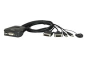 KVM switch - ATEN CS22D - omkopplare för tangentbord/video - CS22D-AT