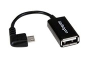 USB-kabel - StarTech.com Right Angle Micro USB to USB OTG Host Ad - UUSBOTGRA