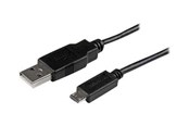 USB-kabel - StarTech.com Mobile Charge Sync USB to Slim Micro USB - USBAUB1MBK