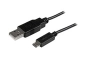 USB-kabel - StarTech.com Mobile Charge Sync USB to Slim Micro USB - USBAUB50CMBK