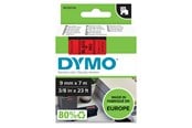 Papper, Fotopapper & Etiketter - DYMO D1 tejp, 9 mm x 7 m kassett, svart på röd - S0720720