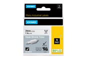 Papper, Fotopapper & Etiketter - DYMO Rhino krympslang, 24 mm, 1.5 m, svart på vit - 1805443