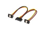 SATA kabel - Pro SATA Power Cable x2 - 90° - 0.20m - 4040849951152