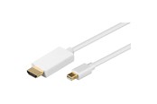 Displaykabel - Pro Mini Displayport - HDMI - 1m - Vit - 4040849528606
