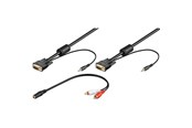 Displaykabel - Pro VGA & Audio FullHD - Black - 3m - 4040849939693