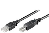 USB-kabel - Pro USB-A <-> USB-B 2.0 - 1m - Svart - 4040849961854