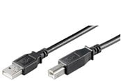 USB-kabel - Pro USB-A <-> USB-B 2.0 - 1.8m - Svart - 4040849689000