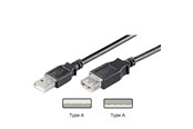 USB-kabel - Pro USB-A <-> USB-A - 3m - Svart - 4040849689048