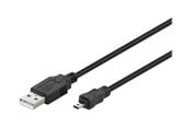 USB-kabel - Pro USB-A <-> USB Mini-B (8-pin) - 1.8m - Svart - 4040849939723
